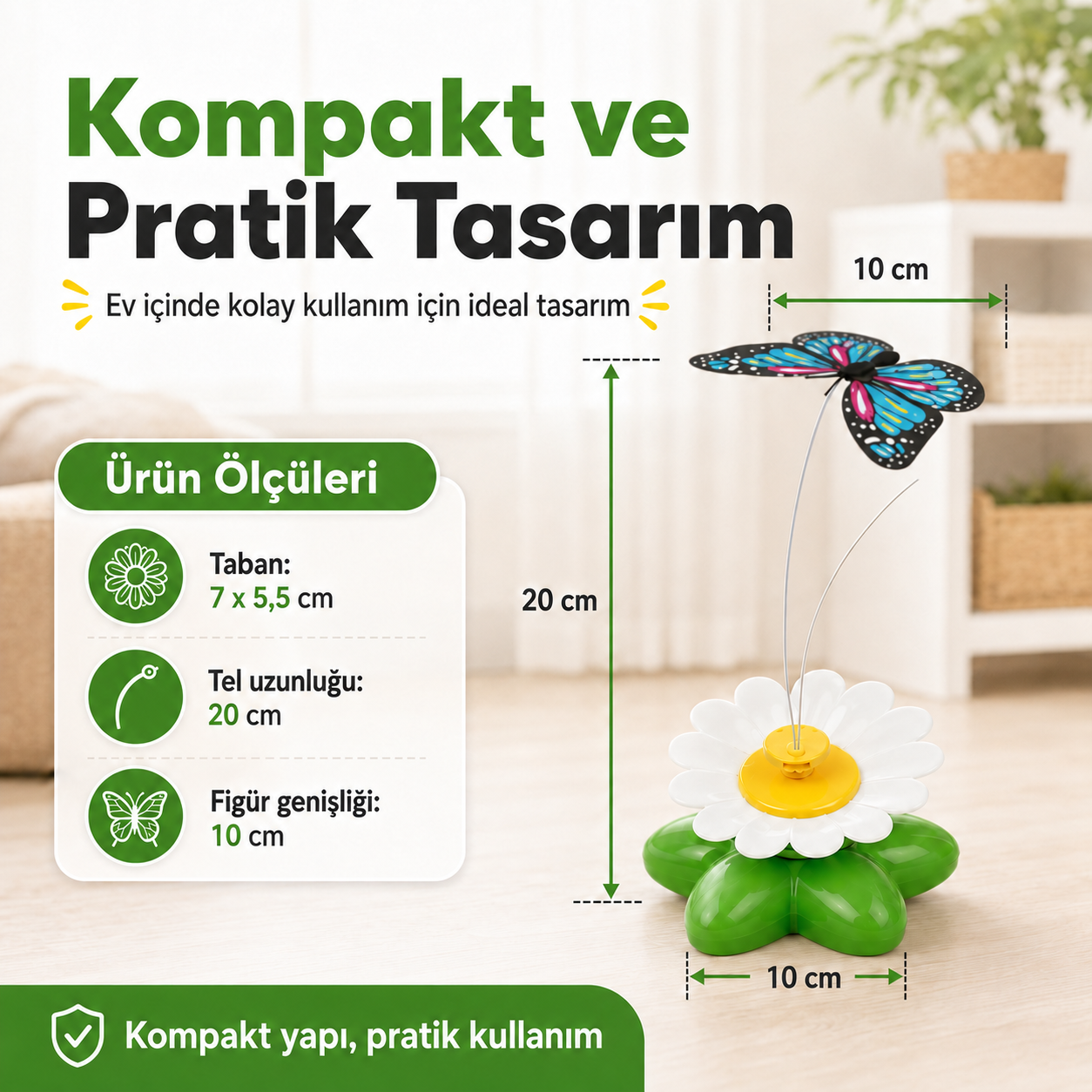 Dönen Kedi Oyuncağı – Pilli Hareketli Oyuncak