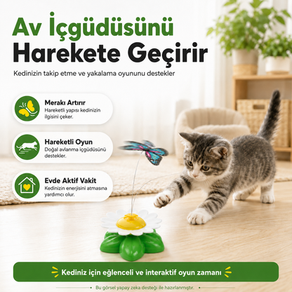 Dönen Kedi Oyuncağı – Pilli Hareketli Oyuncak