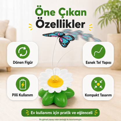 Dönen Kedi Oyuncağı – Pilli Hareketli Oyuncak