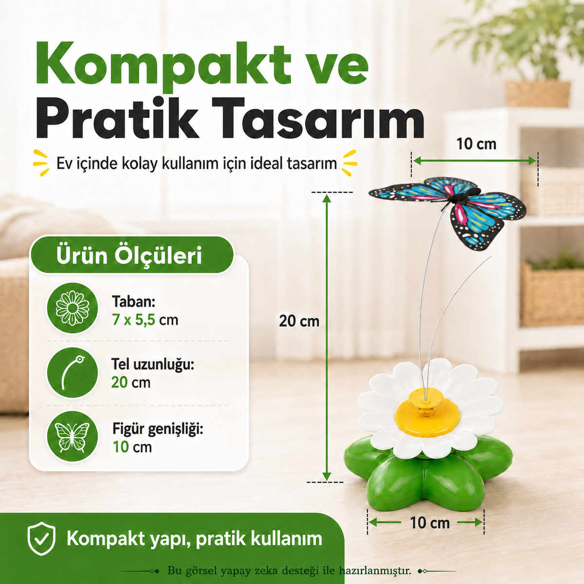 Dönen Kedi Oyuncağı – Pilli Hareketli Oyuncak